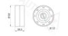 AUTEX 651809 Deflection/Guide Pulley, timing belt